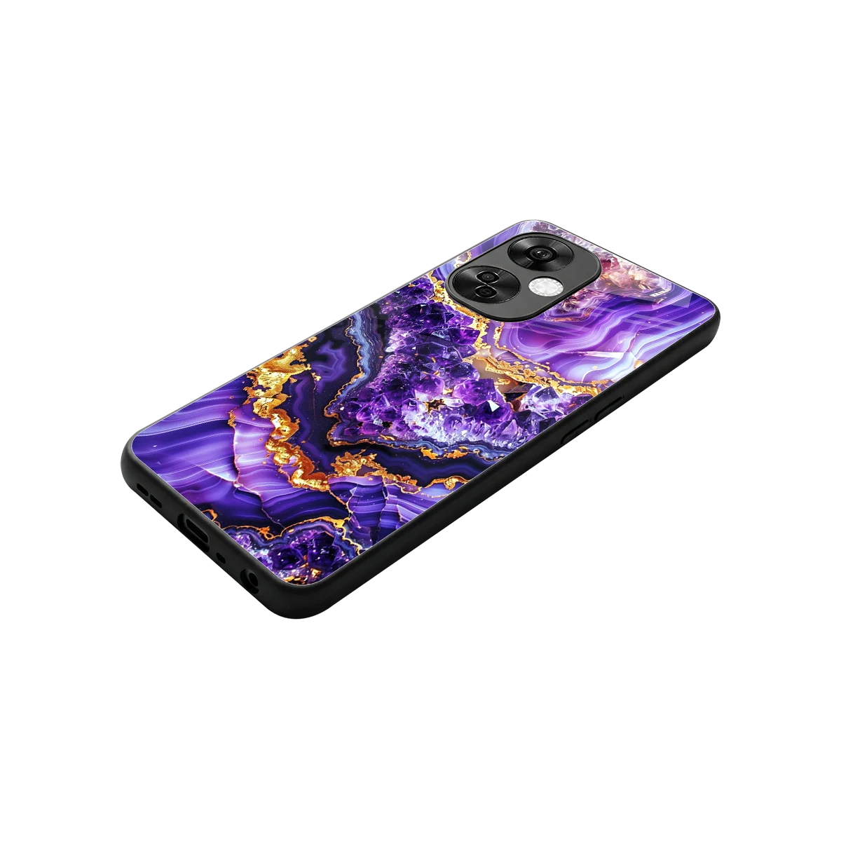 Purple Majesty stylish phone case for oneplus nord ce 3 lite | glossy glass and slim fit