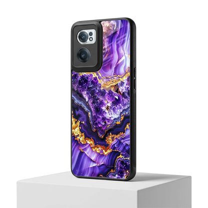 Purple Majesty oneplus nord ce 2 mobile cover | shockproof glass phone case