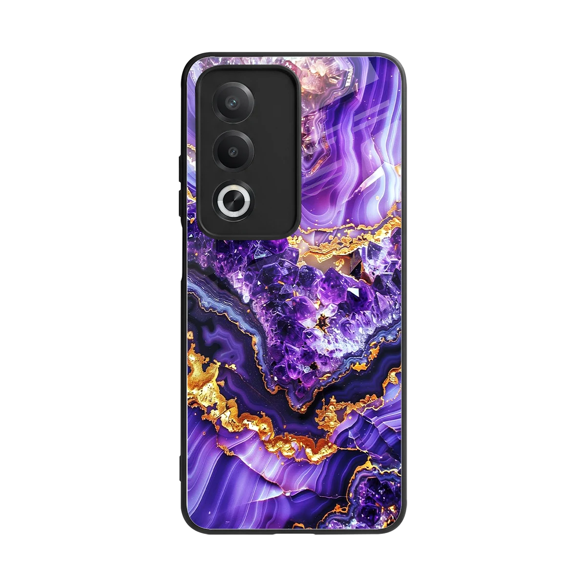 Purple Majesty back phone cover | glass case for oppo a3 pro