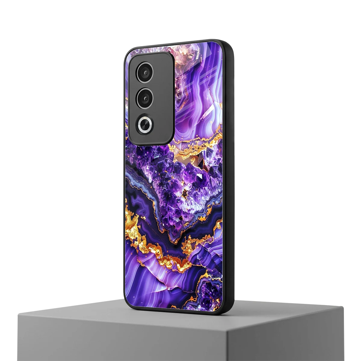 Purple Majesty oppo a3 pro mobile cover | shockproof glass phone case