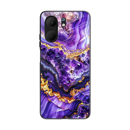 Purple Majesty back phone cover | glass case for oppo a5x 5g