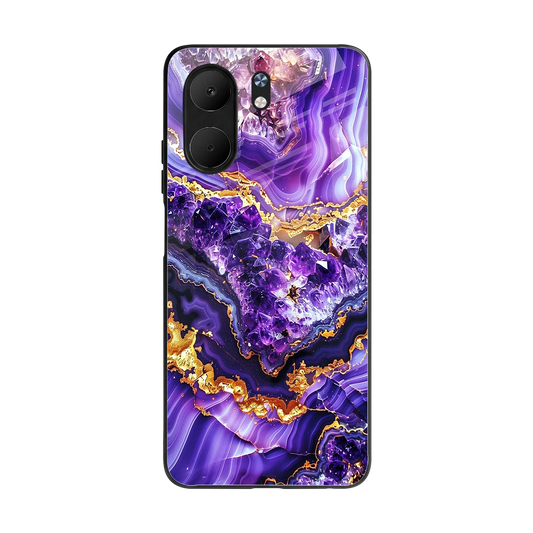 Purple Majesty back phone cover | glass case for oppo a5x 5g