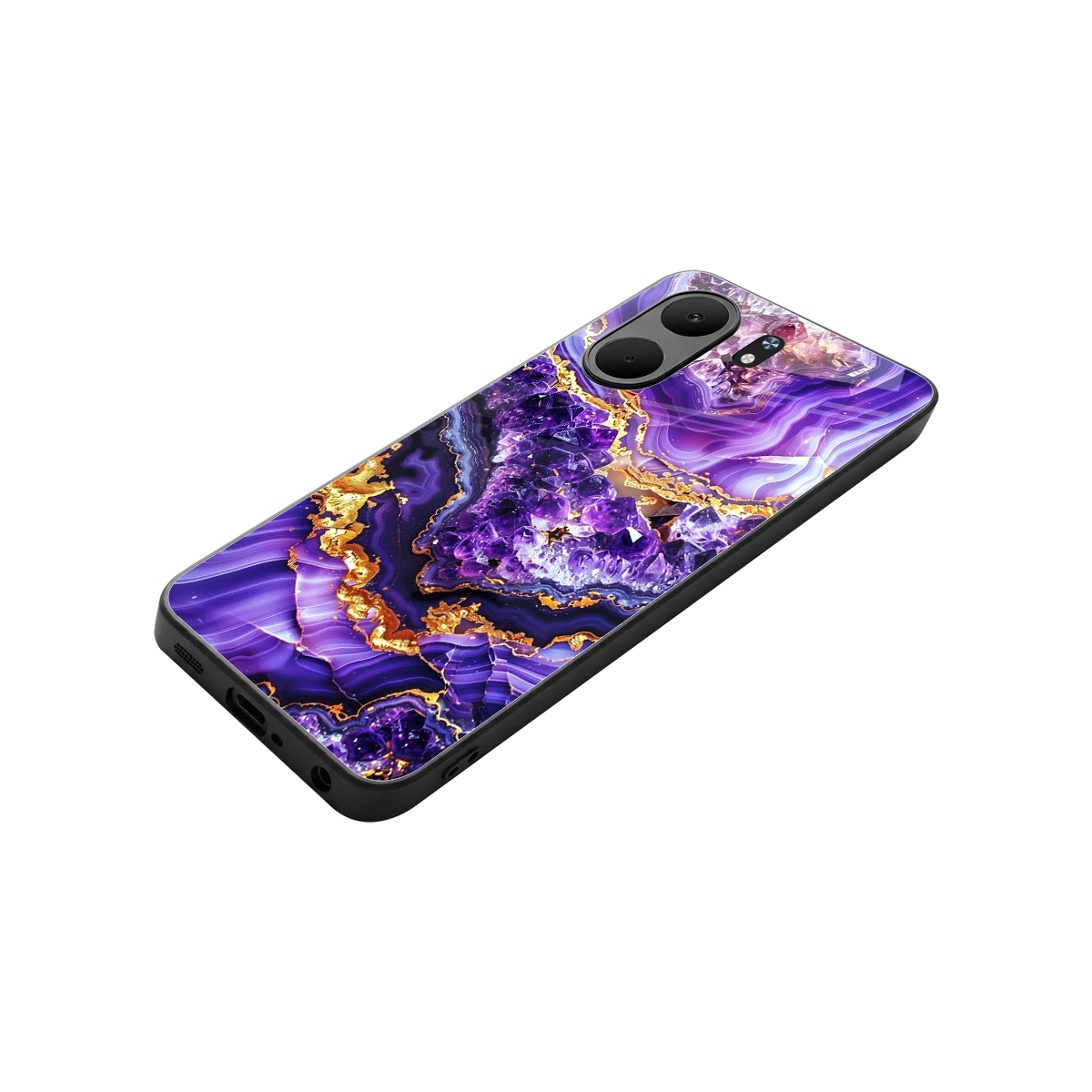 Purple Majesty stylish phone case for oppo a5x 5g | glossy glass and slim fit