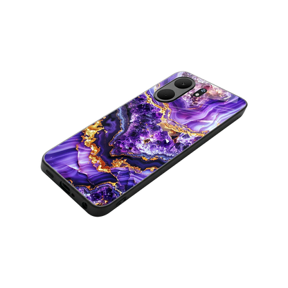 Purple Majesty stylish phone case for oppo a5x 5g | glossy glass and slim fit