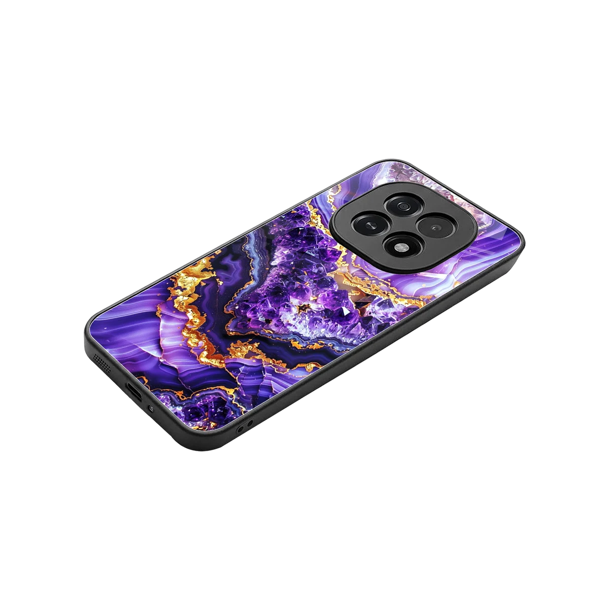 Purple Majesty stylish phone case for oppo f29 5g | glossy glass and slim fit
