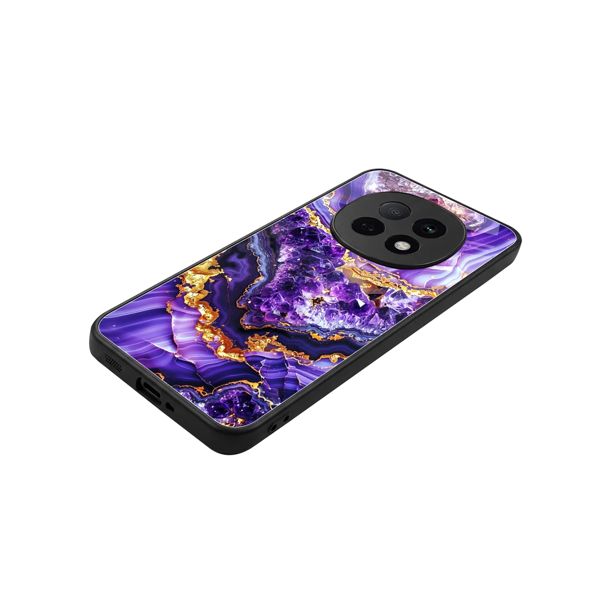 Purple Majesty stylish phone case for oppo f29 pro 5g | glossy glass and slim fit