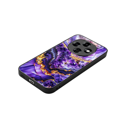 Purple Majesty stylish phone case for oppo f31 pro 5g | glossy glass and slim fit