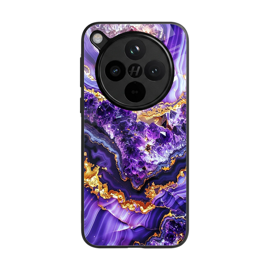 Purple Majesty back phone cover | glass case for oppo find x8
