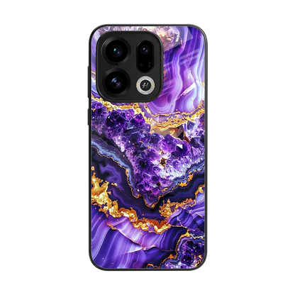 Purple Majesty back phone cover | glass case for oppo find x9