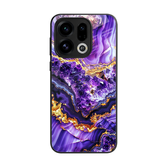 Purple Majesty back phone cover | glass case for oppo find x9