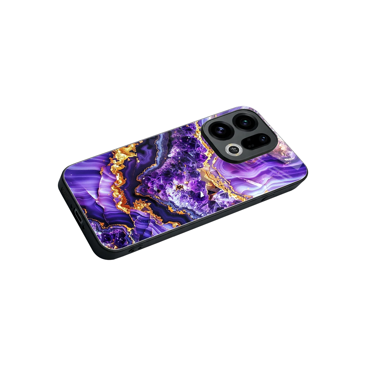 Purple Majesty stylish phone case for oppo find x9 | glossy glass and slim fit