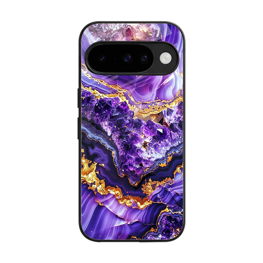 Purple Majesty back phone cover | glass case for google pixel 10