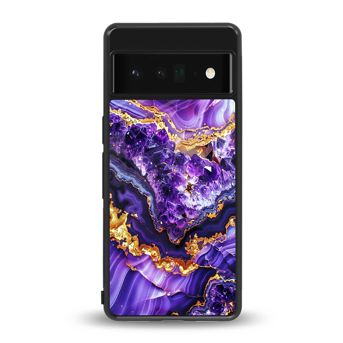 Purple Majesty back phone cover | glass case for google pixel 6 pro