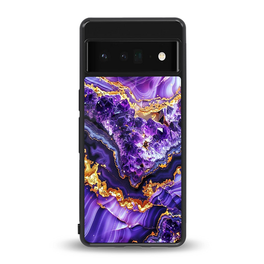 Purple Majesty back phone cover | glass case for google pixel 6 pro