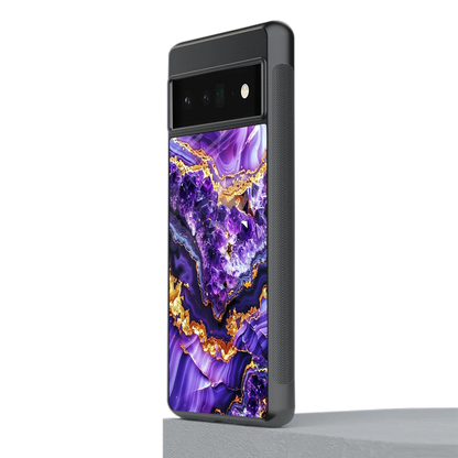 Purple Majesty stylish phone case for google pixel 6 pro | glossy glass and slim fit