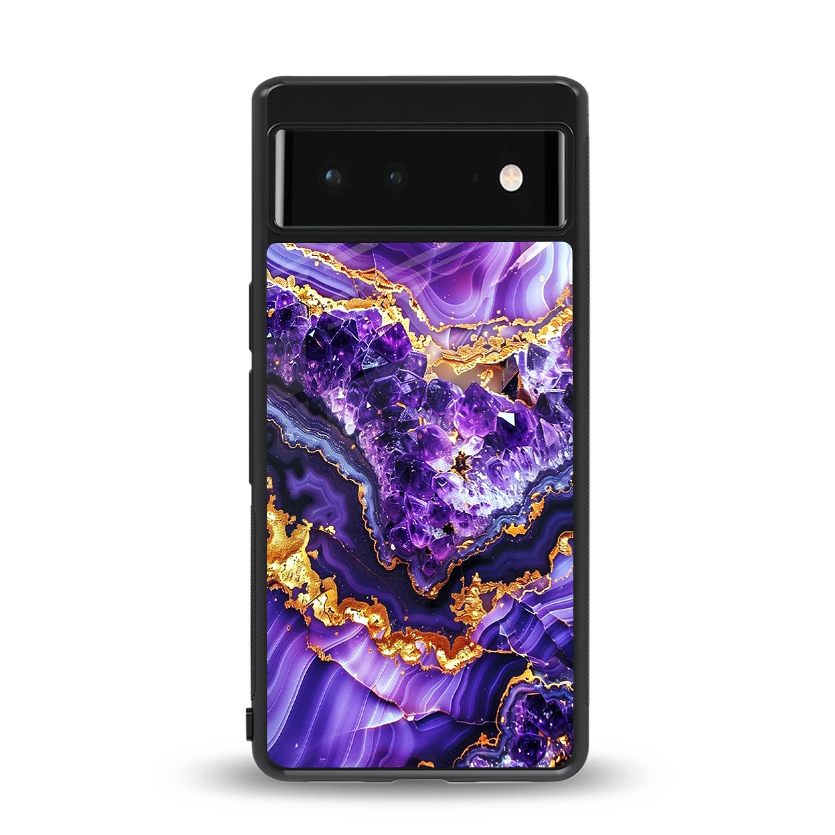 Purple Majesty back phone cover | glass case for google pixel 6