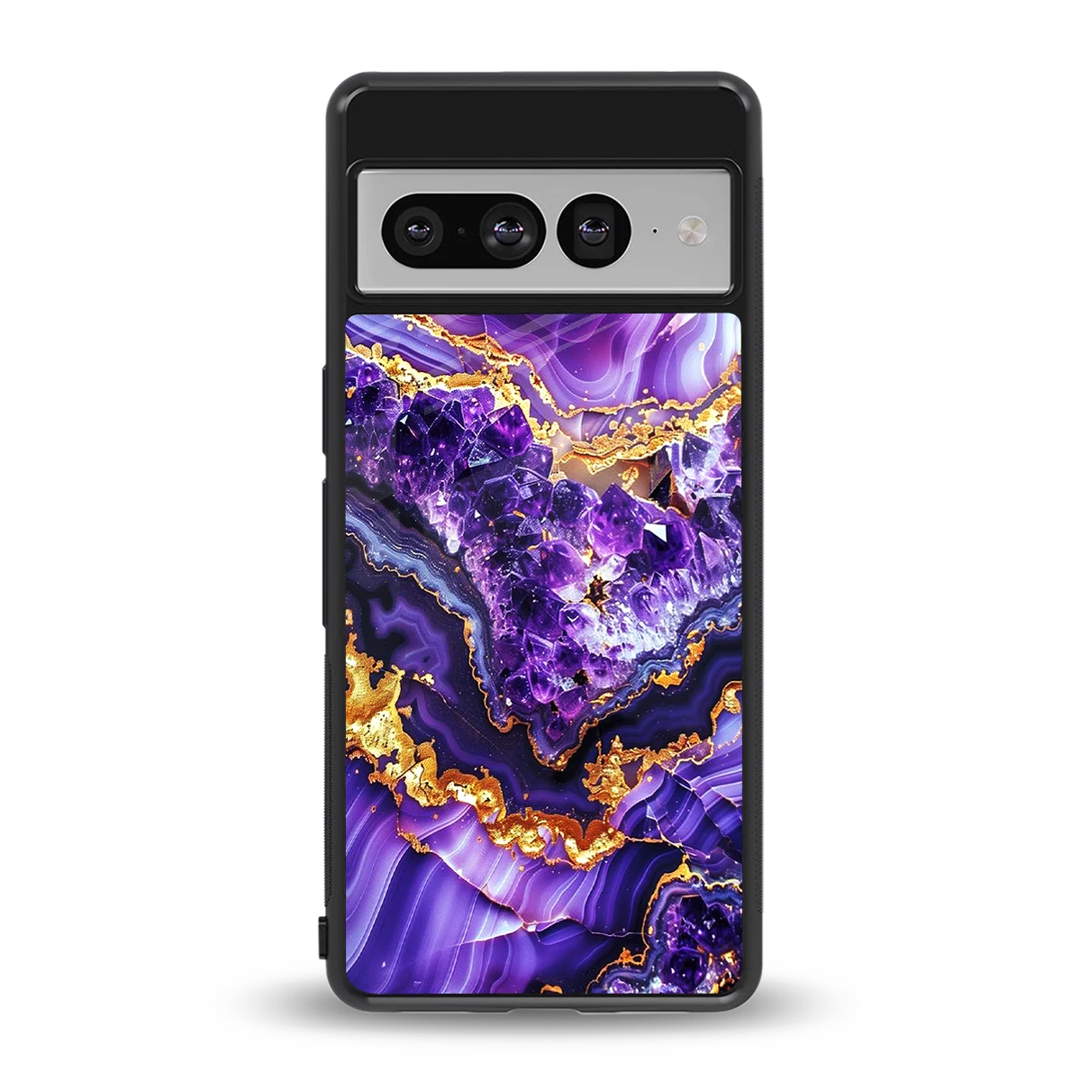 Purple Majesty back phone cover | glass case for google pixel 7 pro