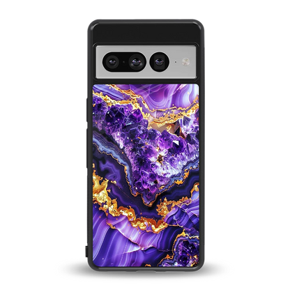 Purple Majesty back phone cover | glass case for google pixel 7 pro