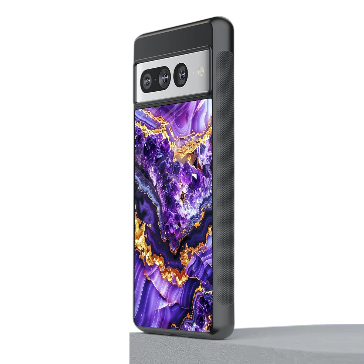 Purple Majesty stylish phone case for google pixel 7 pro | glossy glass and slim fit