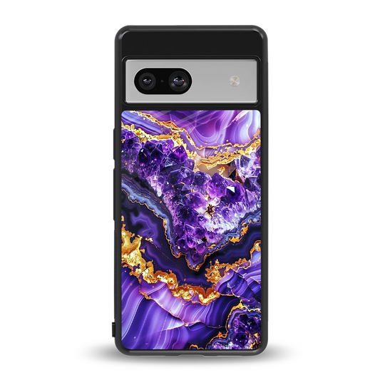 Purple Majesty back phone cover | glass case for google pixel 7a