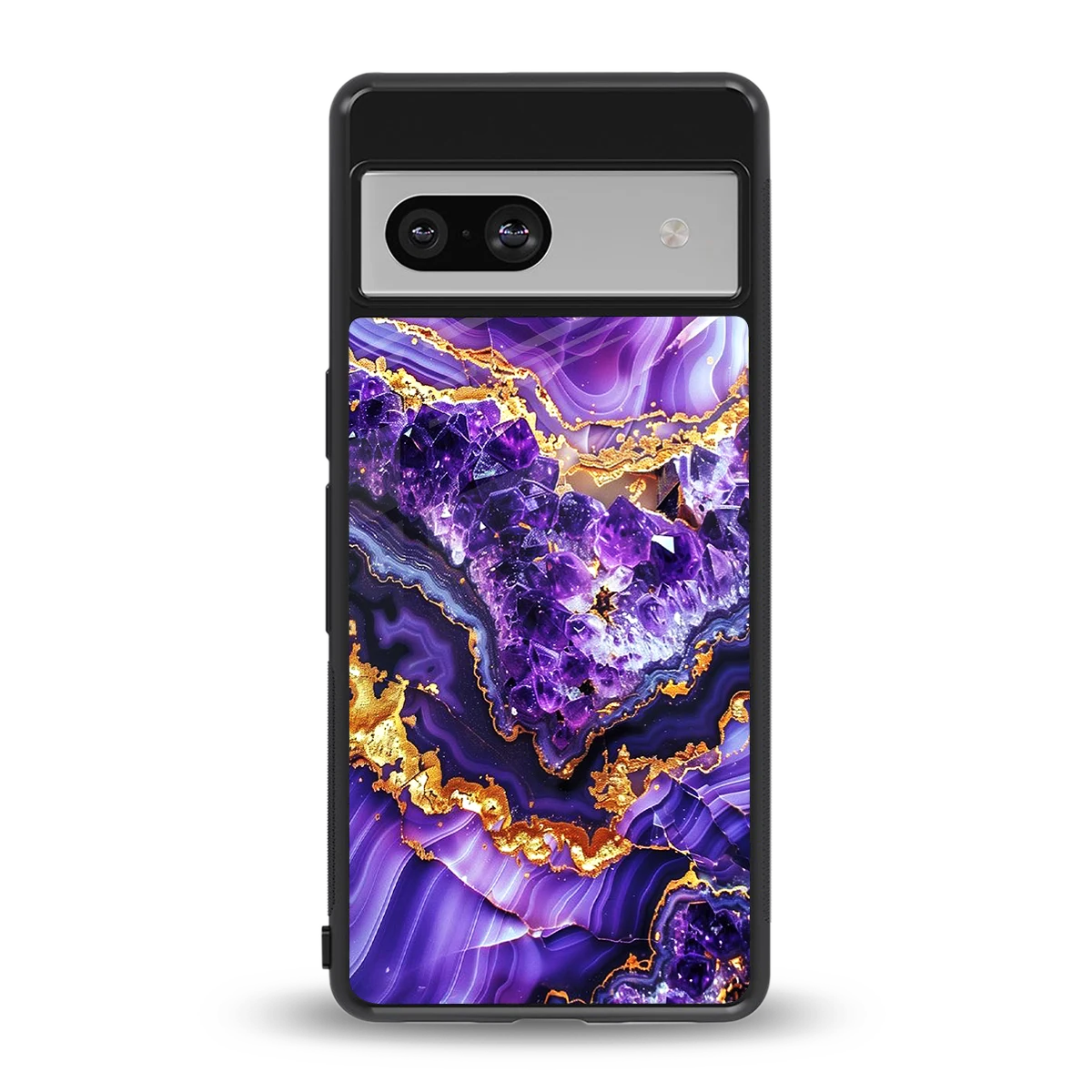 Purple Majesty back phone cover | glass case for google pixel 7