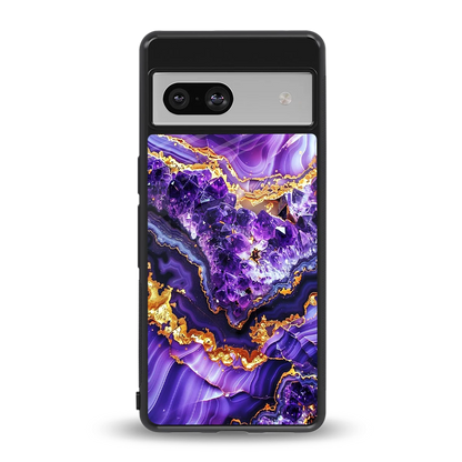 Purple Majesty back phone cover | glass case for google pixel 7