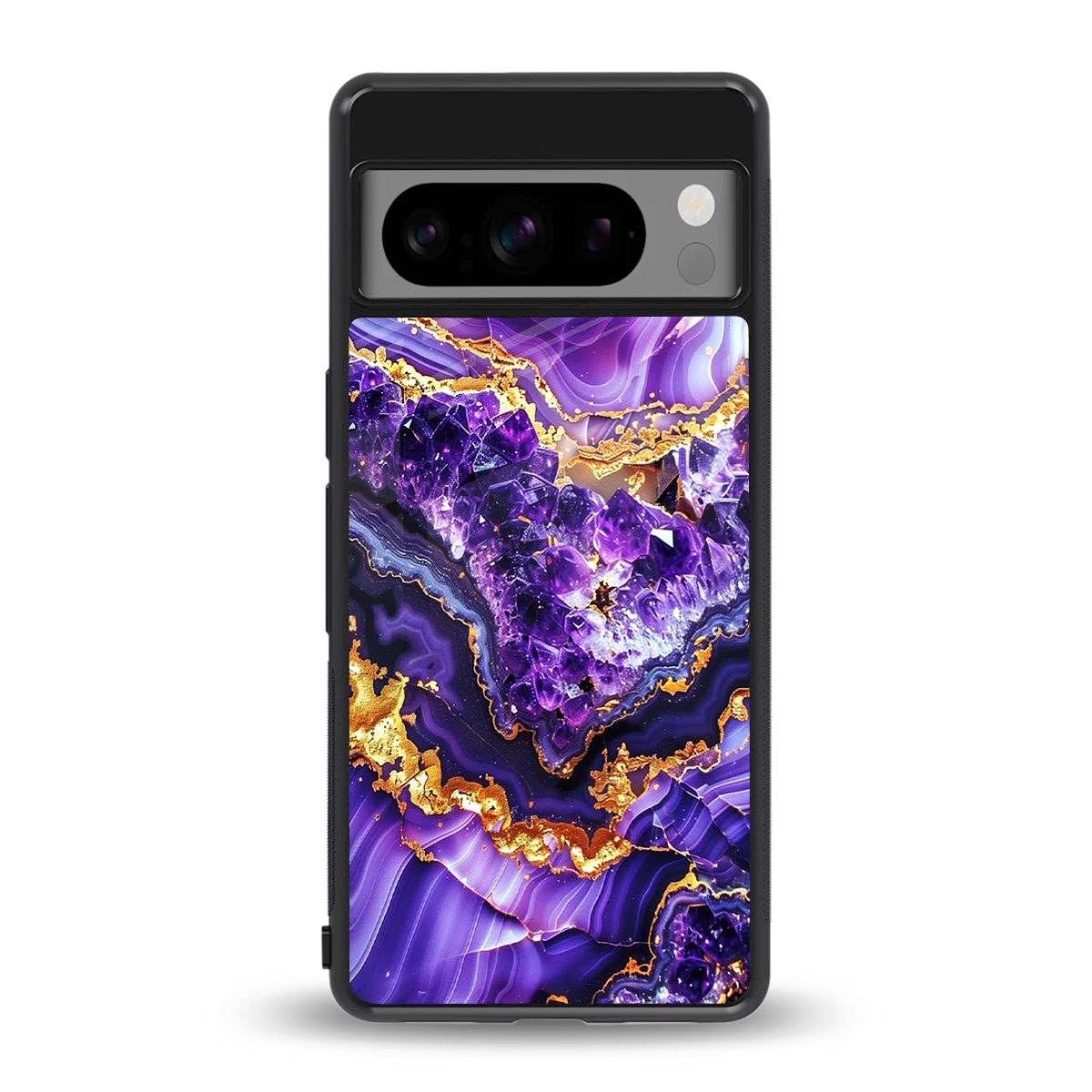 Purple Majesty back phone cover | glass case for google pixel 8 pro