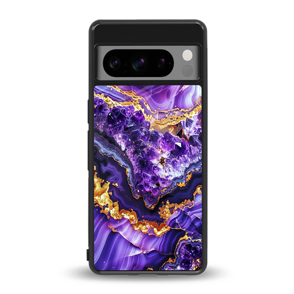 Purple Majesty back phone cover | glass case for google pixel 8 pro
