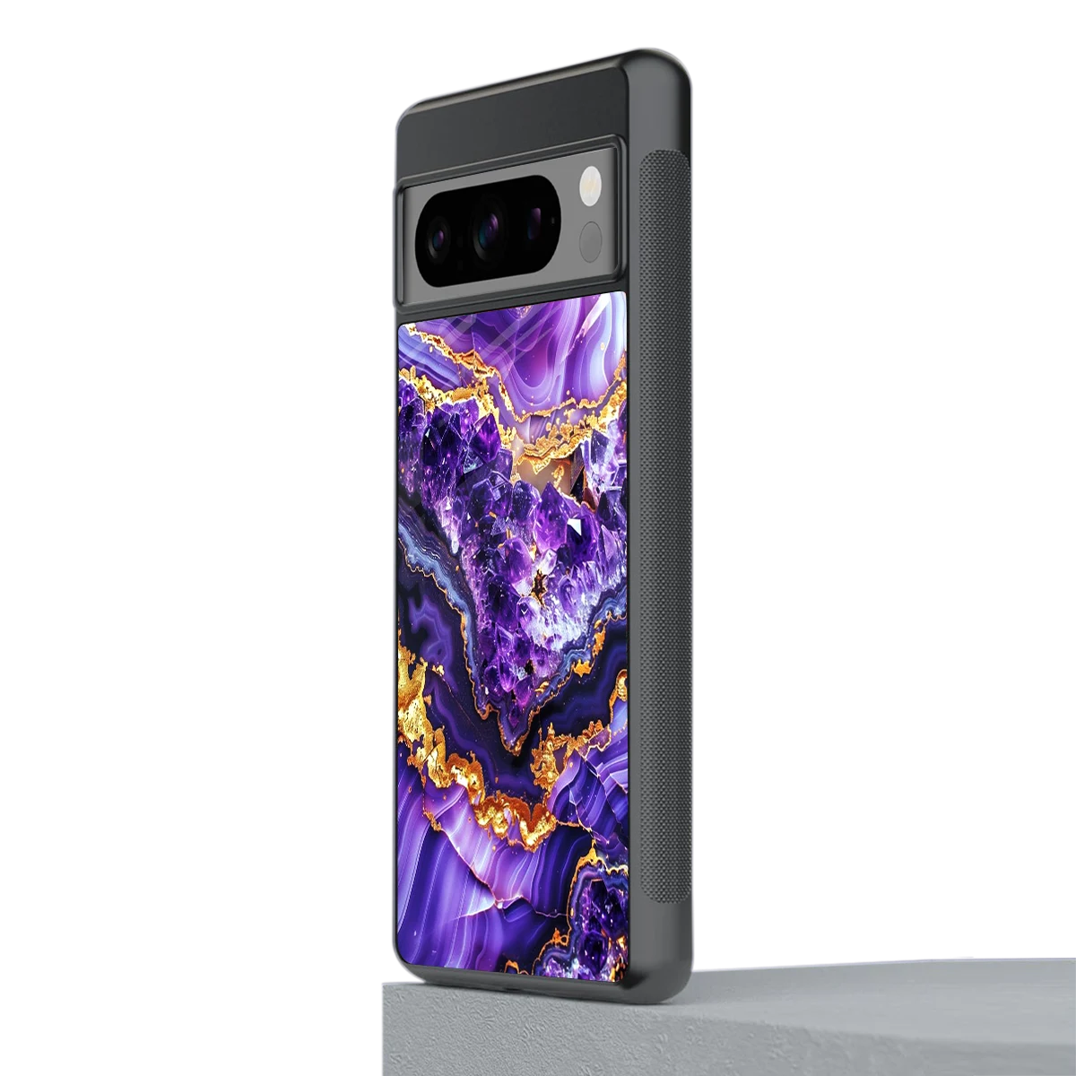 Purple Majesty stylish phone case for google pixel 8 pro | glossy glass and slim fit