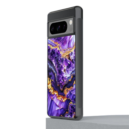 Purple Majesty stylish phone case for google pixel 8 pro | glossy glass and slim fit