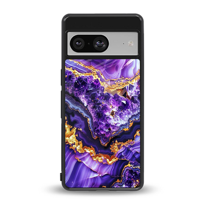 Purple Majesty back phone cover | glass case for google pixel 8