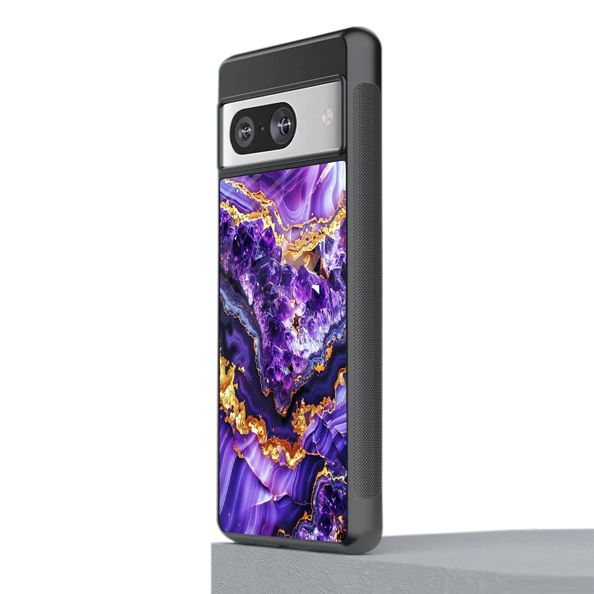 Purple Majesty stylish phone case for google pixel 8 | glossy glass and slim fit