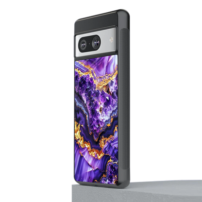 Purple Majesty stylish phone case for google pixel 8 | glossy glass and slim fit