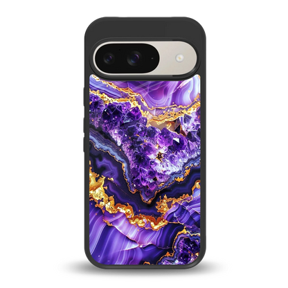 Purple Majesty back phone cover | glass case for google pixel 9