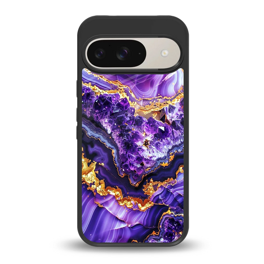 Purple Majesty back phone cover | glass case for google pixel 9