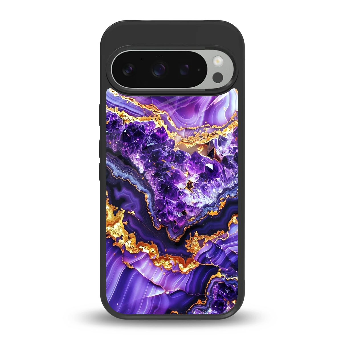 Purple Majesty back phone cover | glass case for google pixel 9 pro