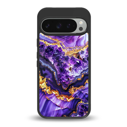 Purple Majesty back phone cover | glass case for google pixel 9 pro