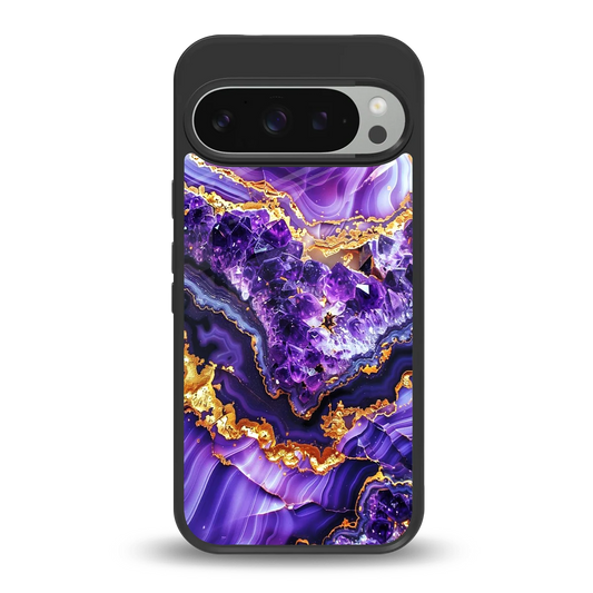 Purple Majesty back phone cover | glass case for google pixel 9 pro