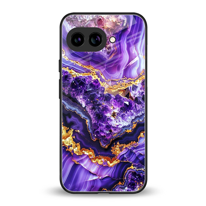 Purple Majesty back phone cover | glass case for google pixel 10a