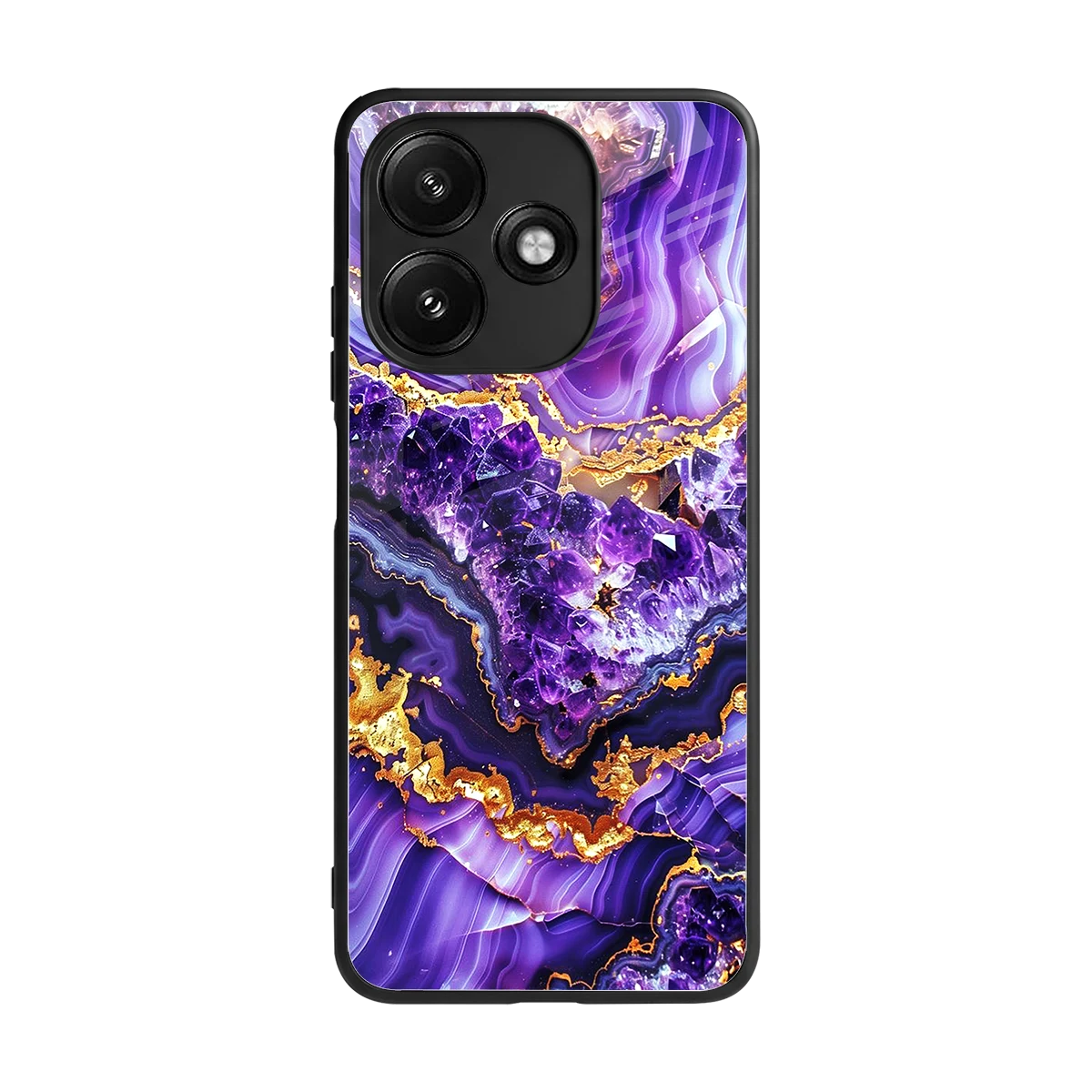 Purple Majesty back phone cover | glass case for redmi 12 5g