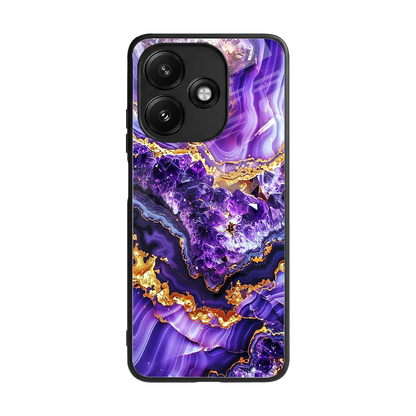 Purple Majesty back phone cover | glass case for redmi 12 5g