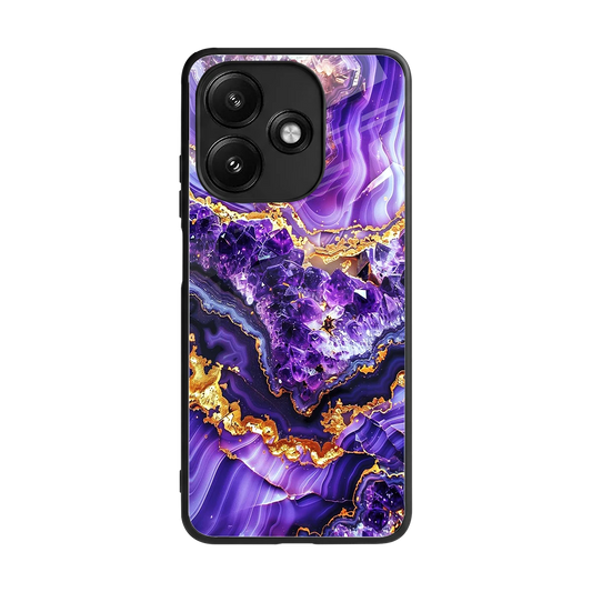 Purple Majesty back phone cover | glass case for redmi 12 5g