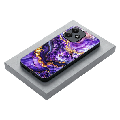 Purple Majesty stylish phone case for redmi 12 5g | glossy glass and slim fit