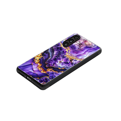 Purple Majesty stylish phone case for samsung galaxy a36 5g | glossy glass and slim fit