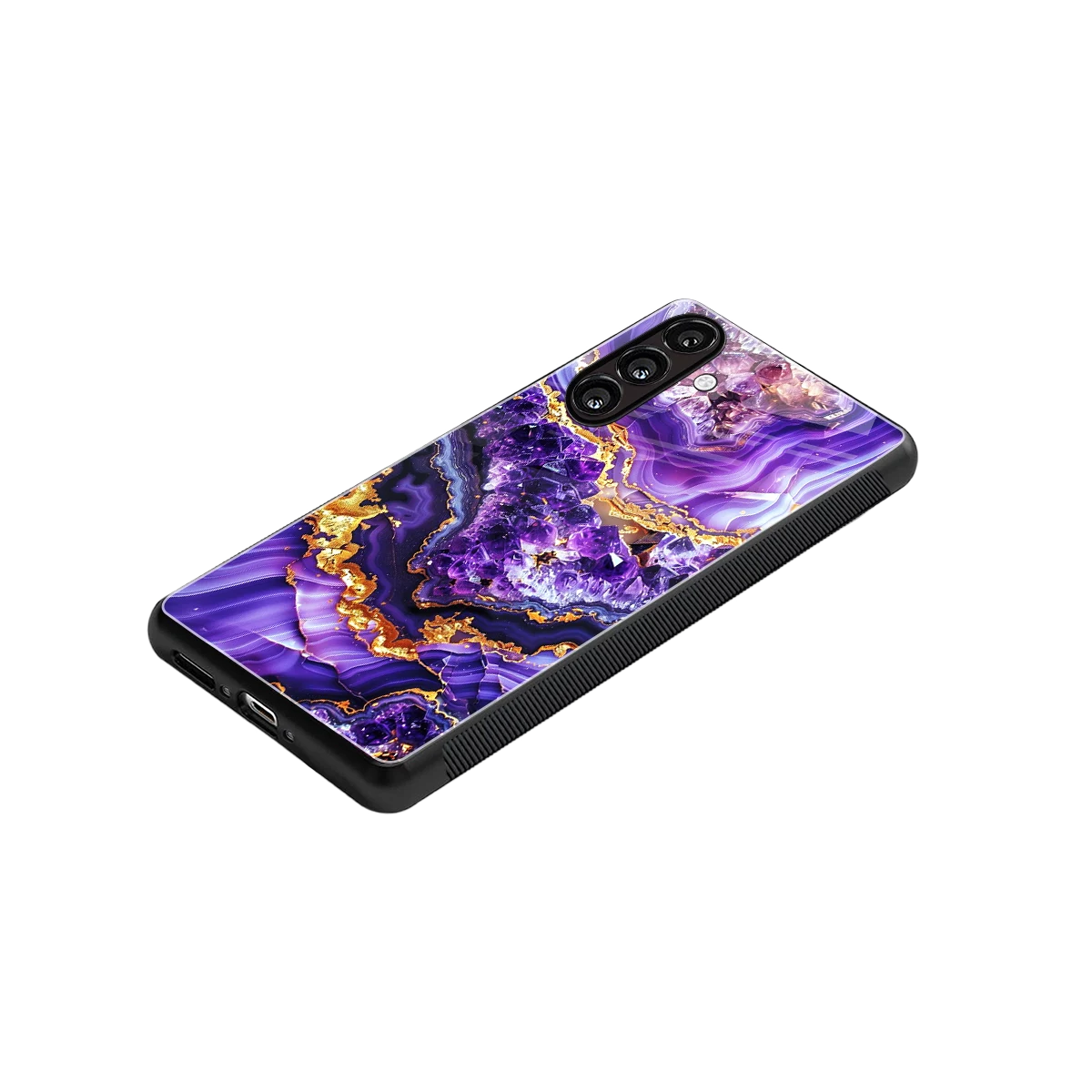 Purple Majesty stylish phone case for samsung galaxy a14 5g | glossy glass and slim fit
