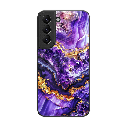 Purple Majesty back phone cover | glass case for samsung galaxy s22