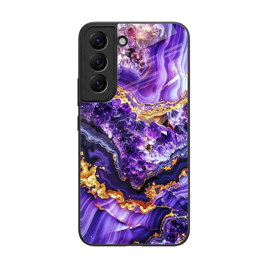 Purple Majesty back phone cover | glass case for samsung galaxy s22