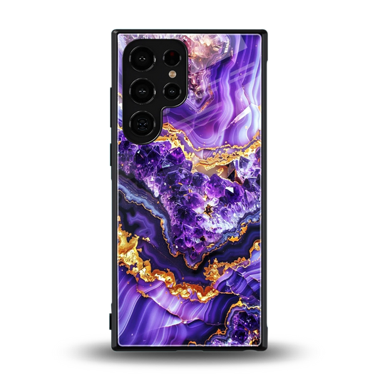 Purple Majesty back phone cover | glass case for samsung galaxy s24 ultra