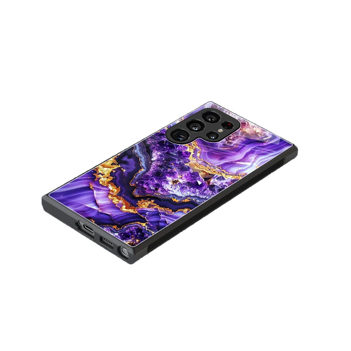 Purple Majesty stylish phone case for samsung galaxy s24 ultra | glossy glass and slim fit