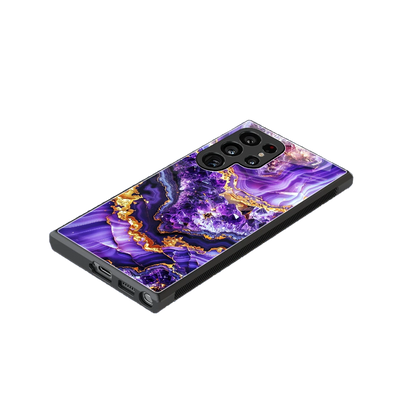 Purple Majesty stylish phone case for samsung galaxy s24 ultra | glossy glass and slim fit